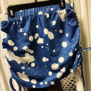 NWOT Ruched Mini Skirt